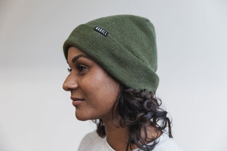 Bonnet Nobull Cuffed Beanie Homme Vert Olive | UKASG7BUE