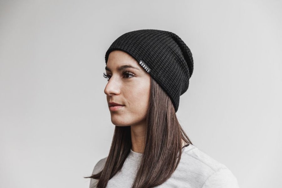 Bonnet Nobull Waffle Beanie Homme Noir | G5ZPBFD9L