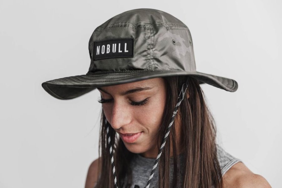 Chapeaux Nobull Boonie Hat Femme Vert Camouflage | LWTFK69JE