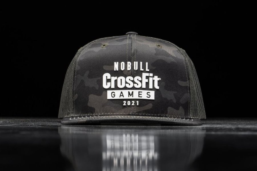 Chapeaux Nobull Crossfit Games® 2021 Plates-brim Trucker Femme Vert Camouflage | 5FMC5L1UG