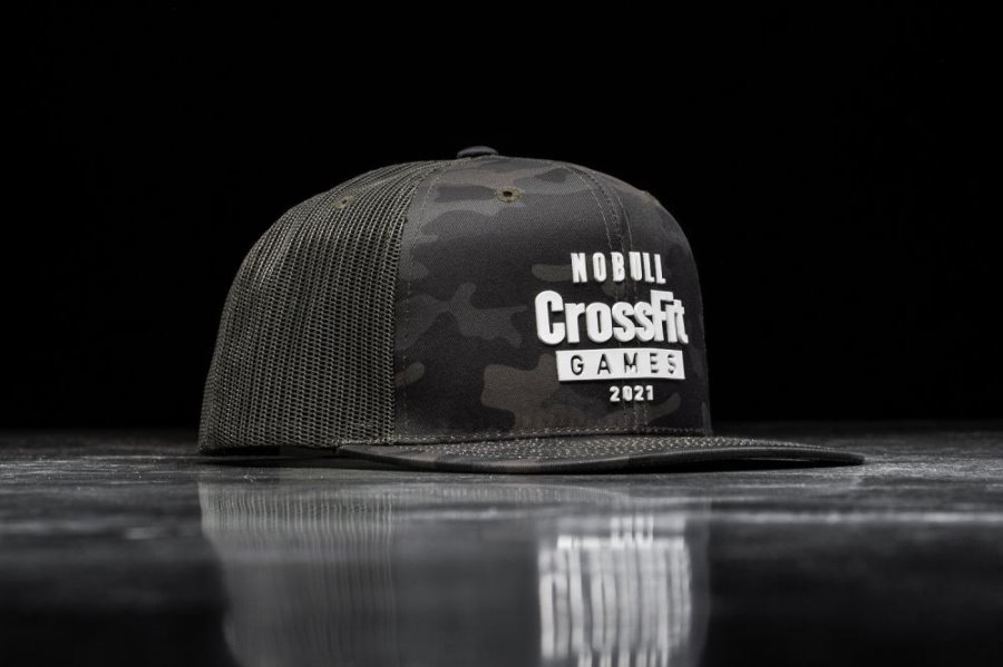 Chapeaux Nobull Crossfit Games® 2021 Plates-brim Trucker Femme Vert Camouflage | 5FMC5L1UG