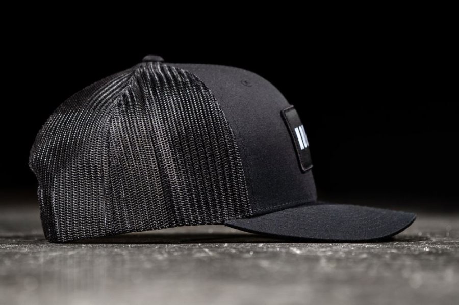 Chapeaux Nobull Curved-brim Trucker Homme Noir | 5H3MXPIOQ