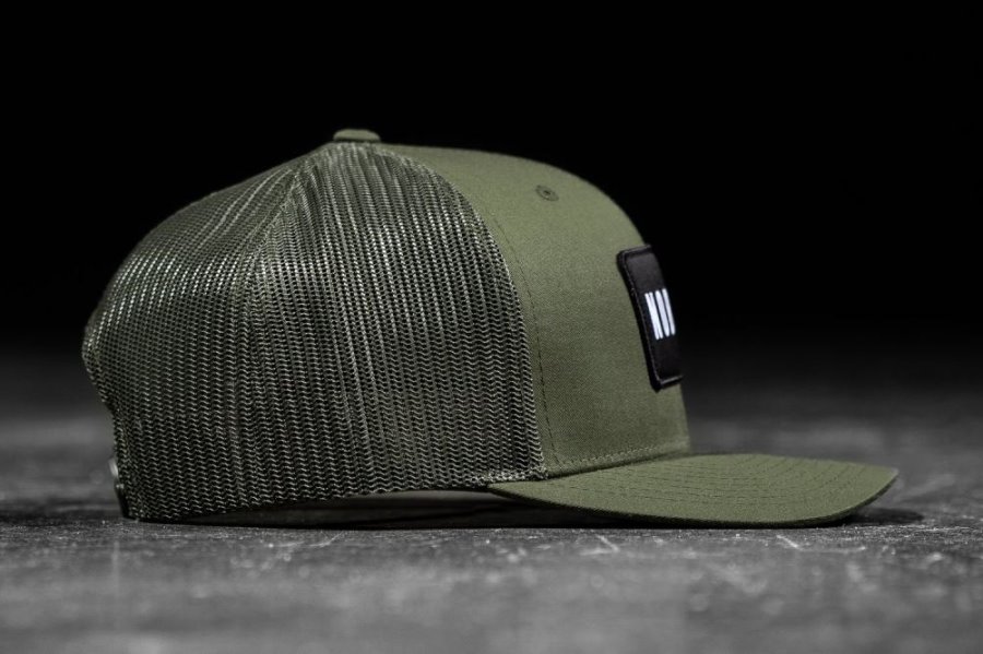 Chapeaux Nobull Curved-brim Trucker Homme Vert Olive | BH3PBCH1T