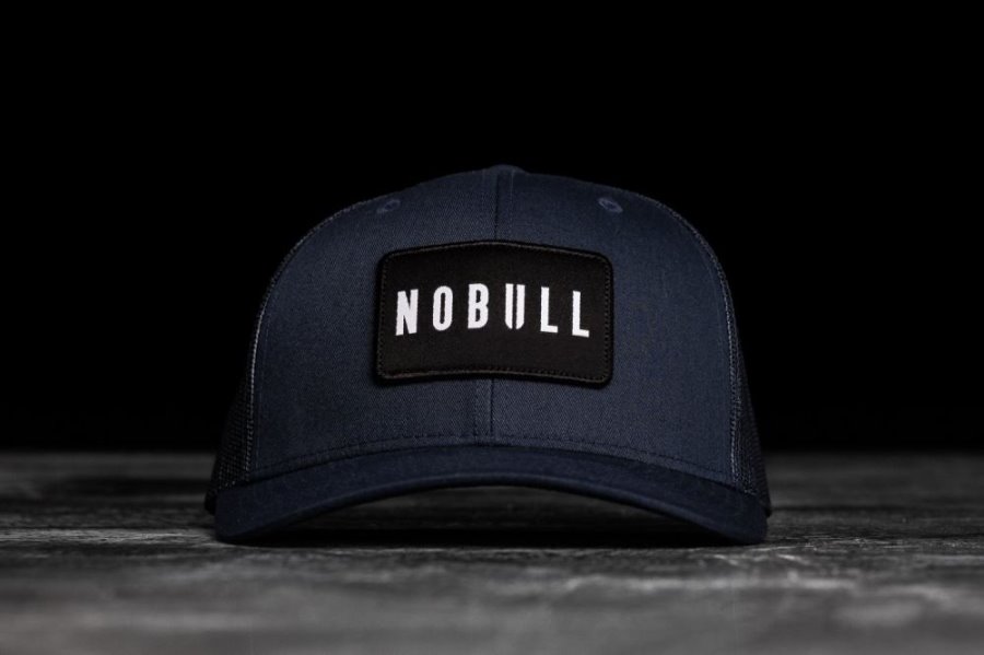 Chapeaux Nobull Curved-brim Trucker Homme Bleu Marine | PIJLFERVQ