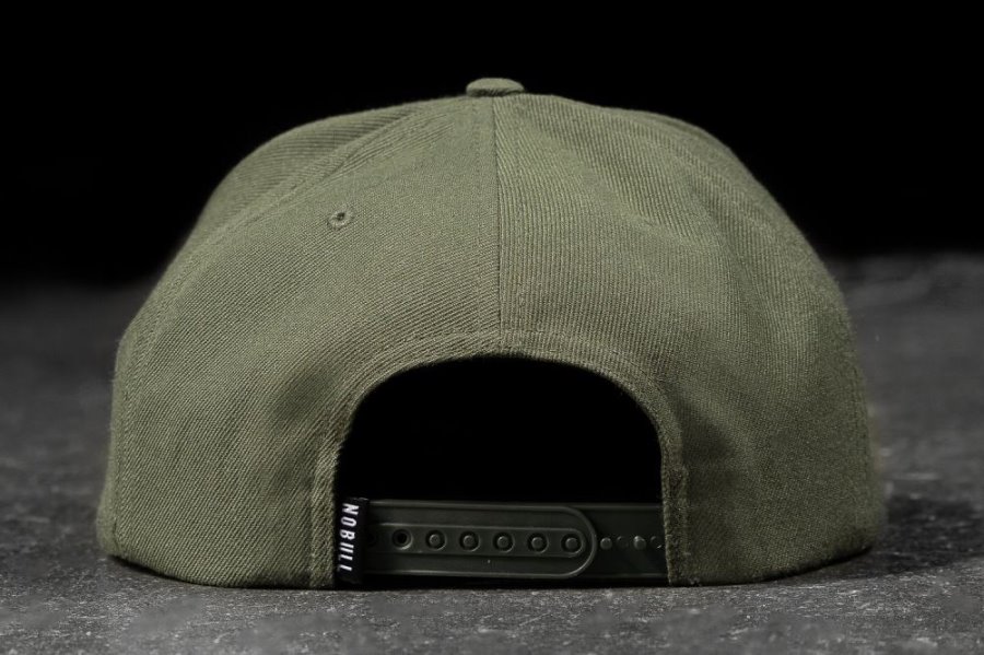 Chapeaux Nobull Plates-brim Snapback Femme Vert Olive | CGBVS0YX6