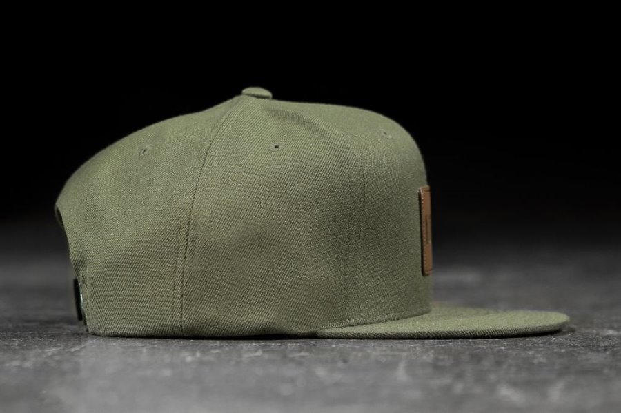 Chapeaux Nobull Plates-brim Snapback Femme Vert Olive | CGBVS0YX6