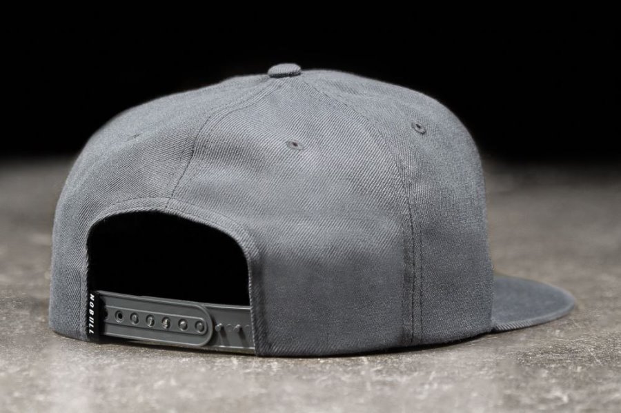 Chapeaux Nobull Plates-brim Snapback Homme Grise | R2D0OX81W