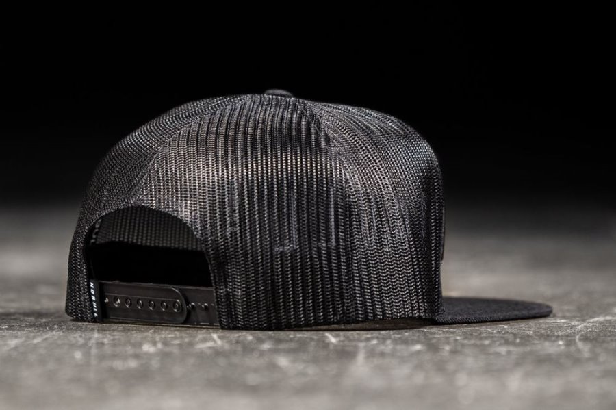 Chapeaux Nobull Plates-brim Trucker Femme Noir | JKT1N8K3G