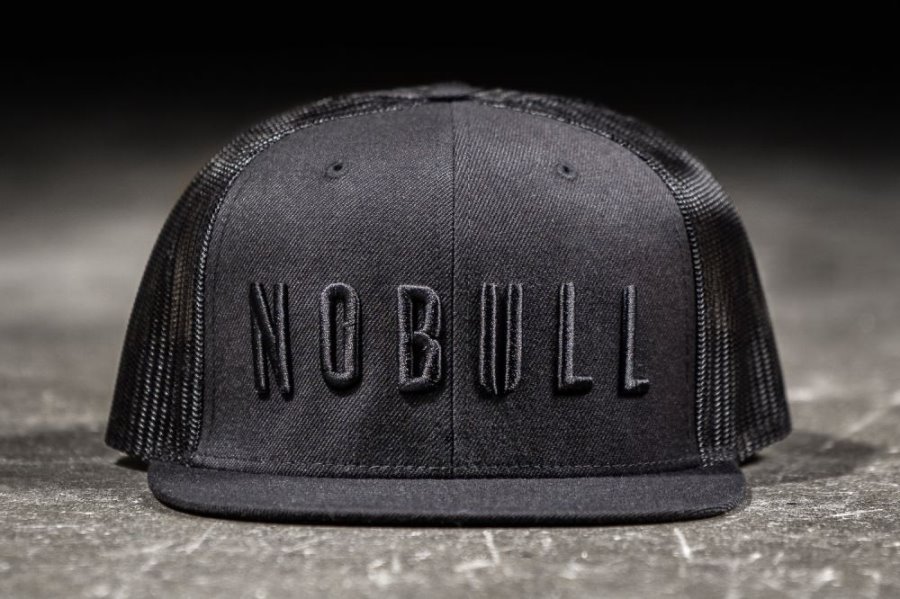 Chapeaux Nobull Plates-brim Trucker Femme Noir | JKT1N8K3G