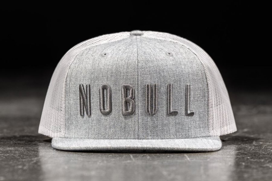 Chapeaux Nobull Plates-brim Trucker Homme Grise Clair | OP3P5YPHV