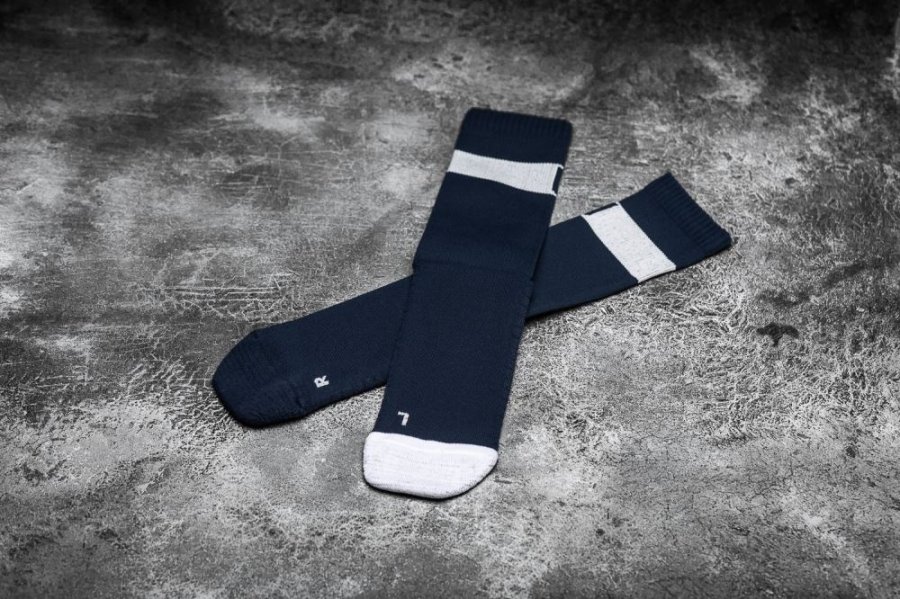 Chaussettes Nobull Crew Sock Femme Bleu Marine Blanche | VR5O6RTQO