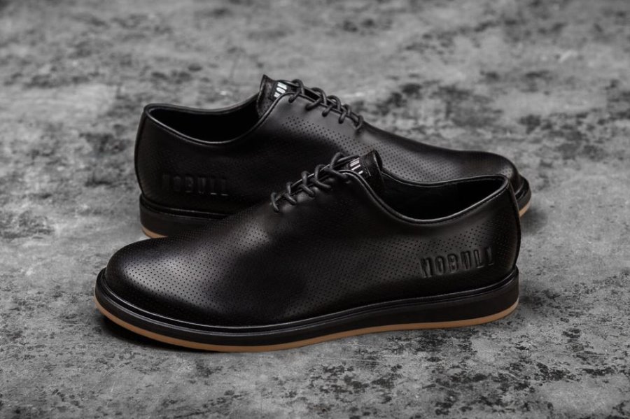 Chaussures Habillées Nobull Cuir Robe Shoe Homme Noir | E9HMM728L