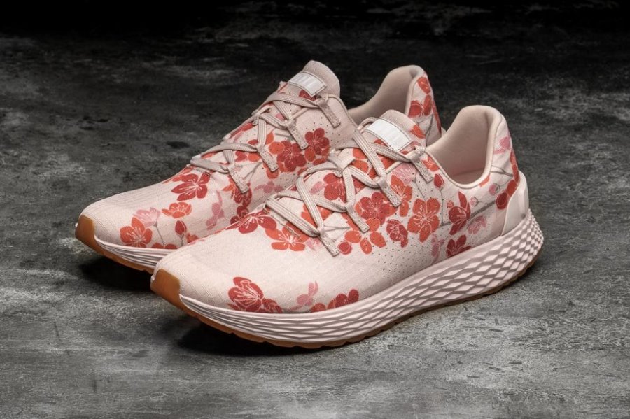 Chaussures Running Nobull Cherry Blossom Ripstop Runner Femme Rose | 62X0UZST6