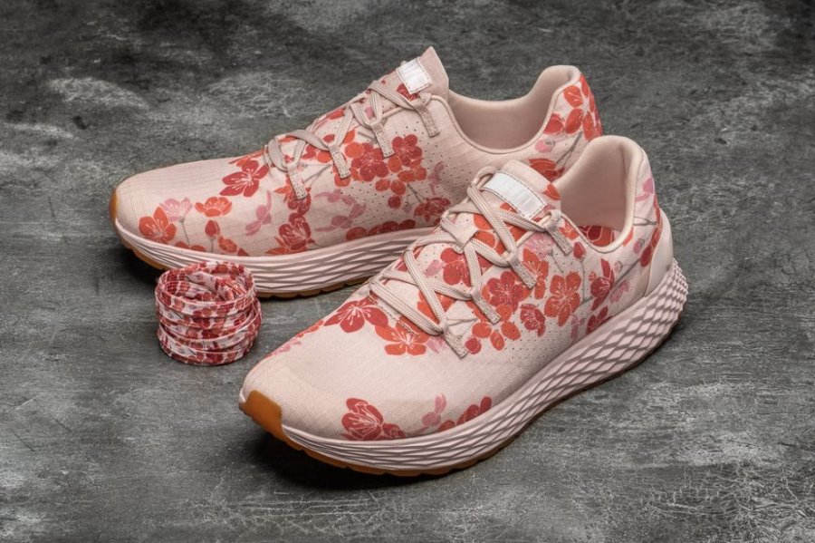 Chaussures Running Nobull Cherry Blossom Ripstop Runner Femme Rose | 62X0UZST6