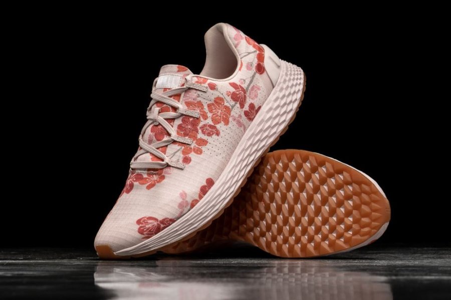 Chaussures Running Nobull Cherry Blossom Ripstop Runner Homme Rose | SPX99CQ0W