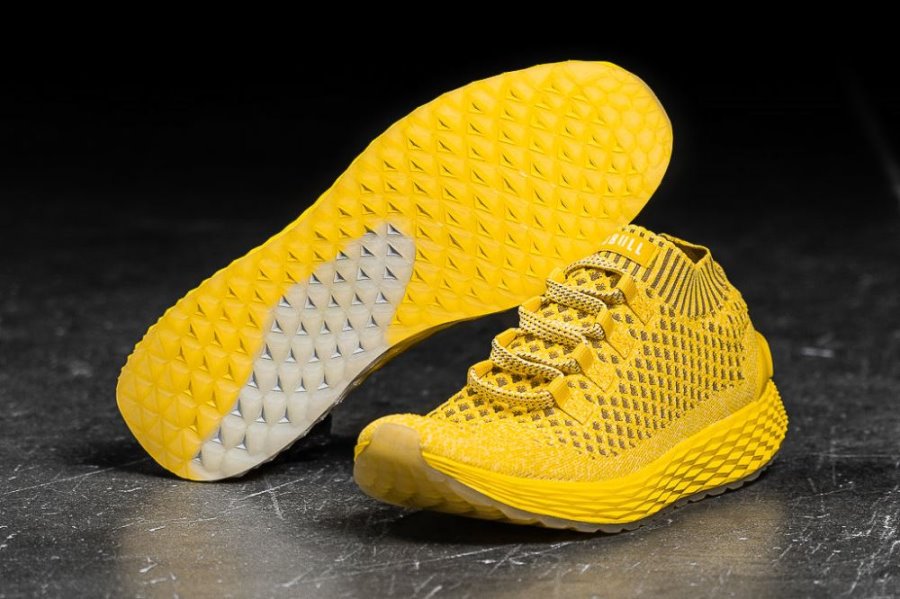 Chaussures Running Nobull Drop Knit Runner Homme Citron | 8A8WC206C