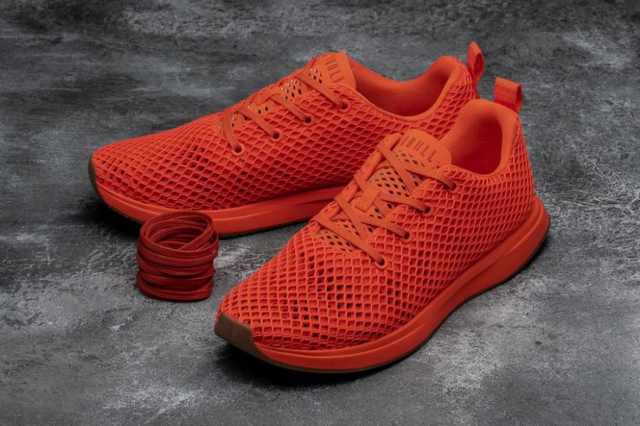 Chaussures Running Nobull Flame Mesh Runner Homme Rouge | NYIN0DYDY