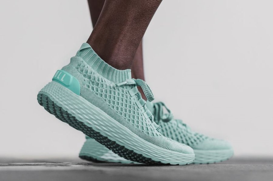 Chaussures Running Nobull Knit Runner Femme Turquoise Clair | BKLB1RM1N