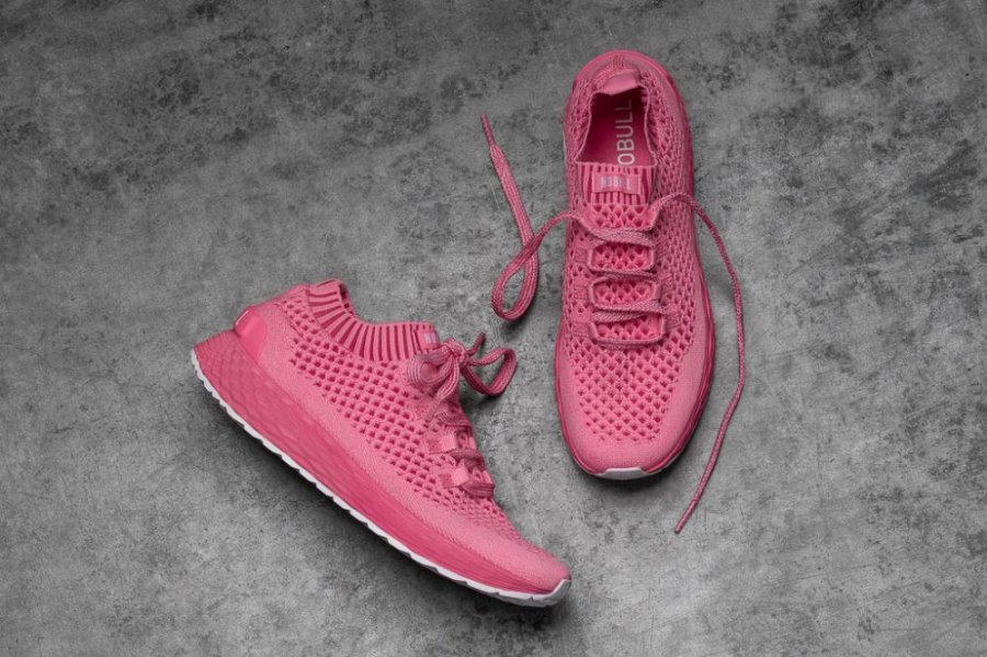 Chaussures Running Nobull Knit Runner Femme Rose Clair | VLLO2DKY8