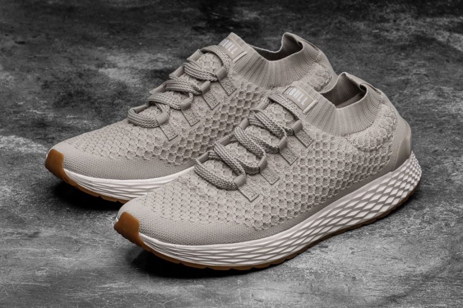 Chaussures Running Nobull Knit Runner Homme Beige | 3CJRQUA0P