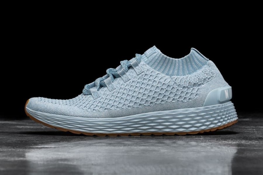 Chaussures Running Nobull Knit Runner Homme Bleu | DJWNWQ4PE