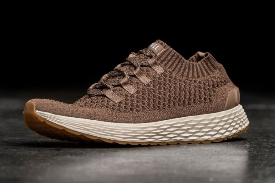 Chaussures Running Nobull Knit Runner Homme Marron | H69WZLGR5