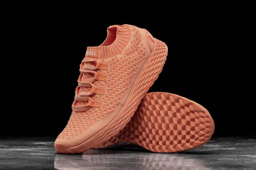 Chaussures Running Nobull Melon Knit Runner Femme Orange | G3EW3RA2F