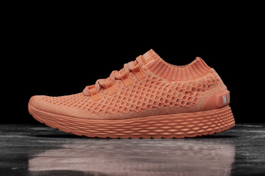 Chaussures Running Nobull Melon Knit Runner Homme Orange | HQDQ1HWZ5