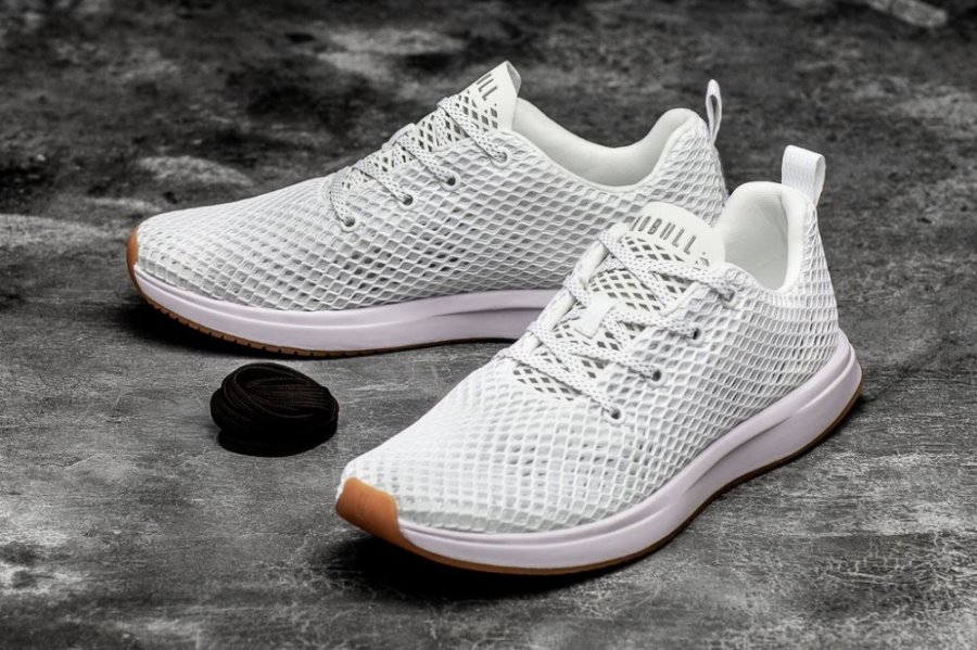 Chaussures Running Nobull Mesh Runner Femme Blanche | ZW122N6BK