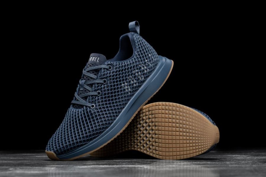 Chaussures Running Nobull Mesh Runner Homme Bleu Marine | ZH7YST9HQ