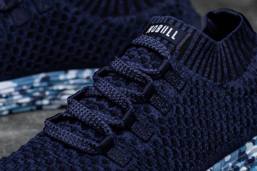 Chaussures Running Nobull Midnight Wild Ocean Knit Runner Homme Bleu Marine | GV0PY2V6B