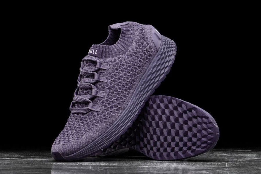 Chaussures Running Nobull Nightshade Knit Runner Homme Violette Foncé | D9PB4JU89