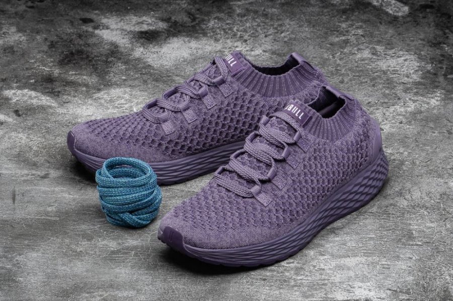 Chaussures Running Nobull Nightshade Knit Runner Homme Violette Foncé | D9PB4JU89