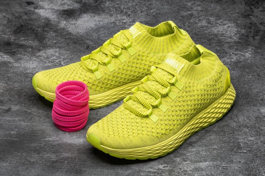 Chaussures Running Nobull Reflective Knit Runner Homme Vert Clair | 3G9AVJ40Q