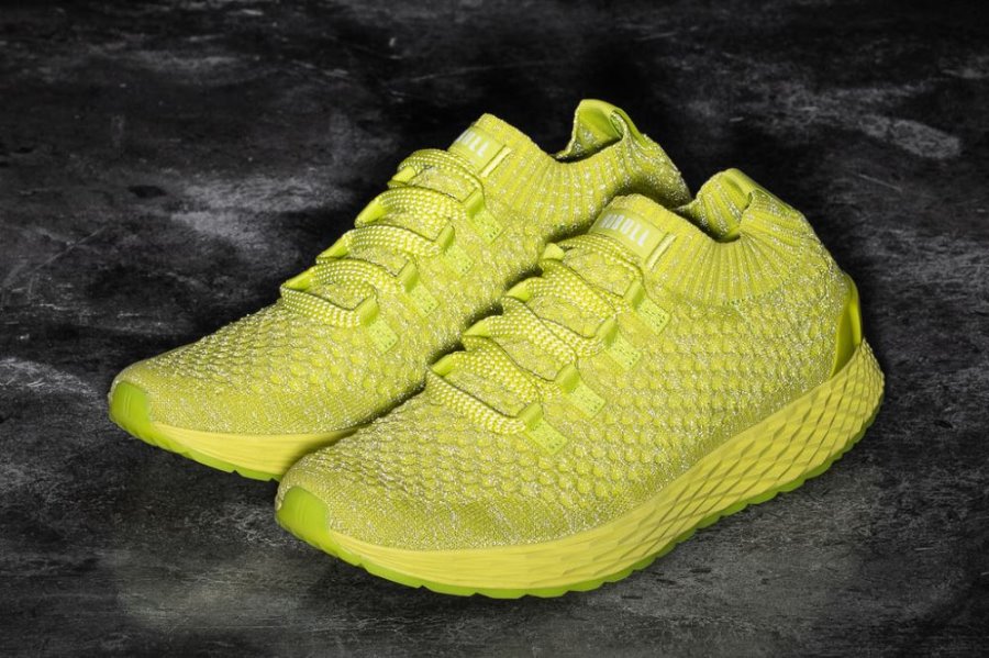 Chaussures Running Nobull Reflective Knit Runner Homme Vert Clair | 3G9AVJ40Q