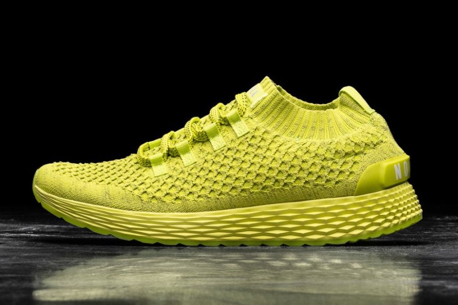 Chaussures Running Nobull Reflective Knit Runner Homme Vert Clair | 3G9AVJ40Q