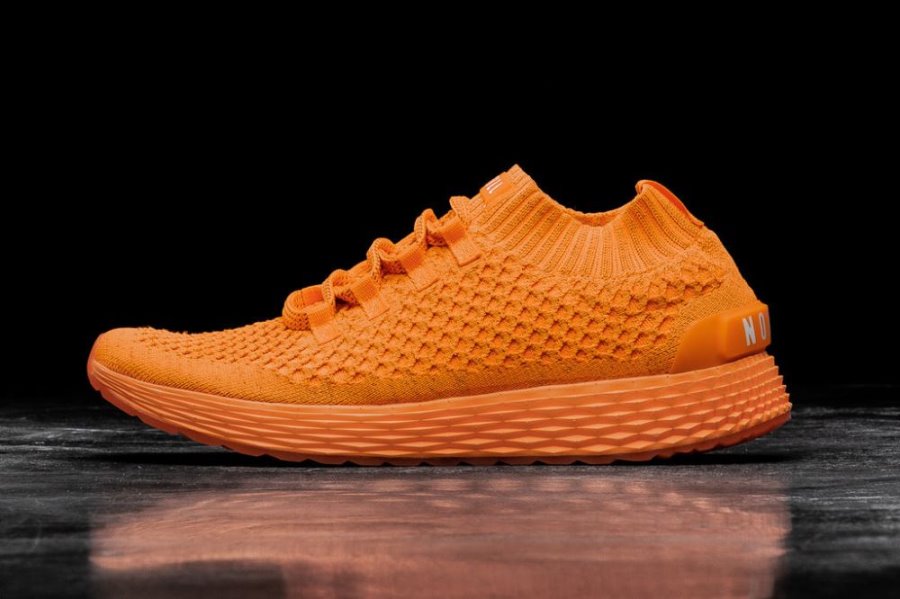 Chaussures Running Nobull Reflective Knit Runner Femme Orange | 5A002546B