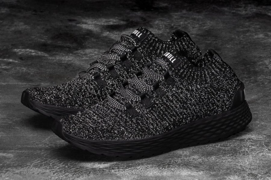 Chaussures Running Nobull Reflective Knit Runner Homme Noir | NV5DN6LOG