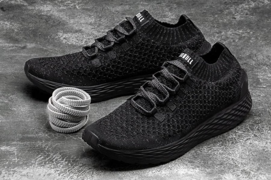 Chaussures Running Nobull Reflective Knit Runner Homme Noir | NV5DN6LOG