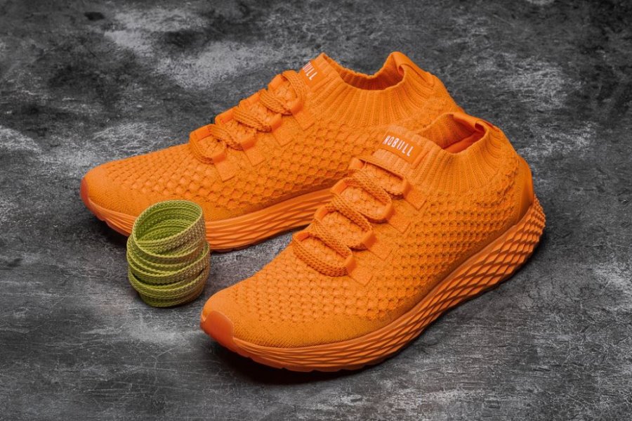 Chaussures Running Nobull Reflective Knit Runner Homme Orange | PF71YIUMP