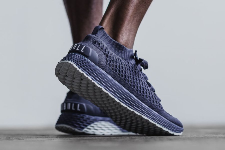 Chaussures Running Nobull Reflective Knit Runner Homme Bleu Marine | QQ3OM6BVI