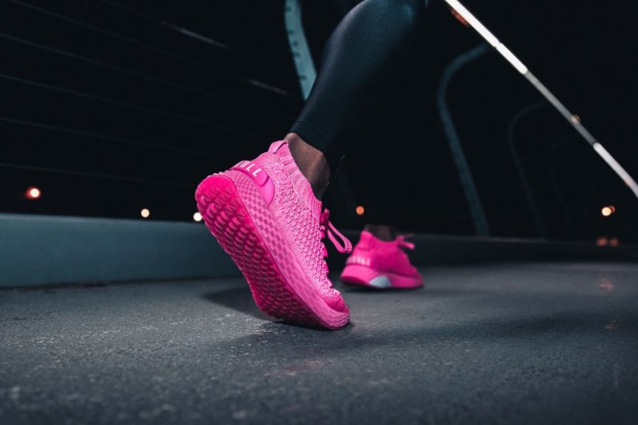 Chaussures Running Nobull Reflective Knit Runner Femme Rose | UBE1YQHS6