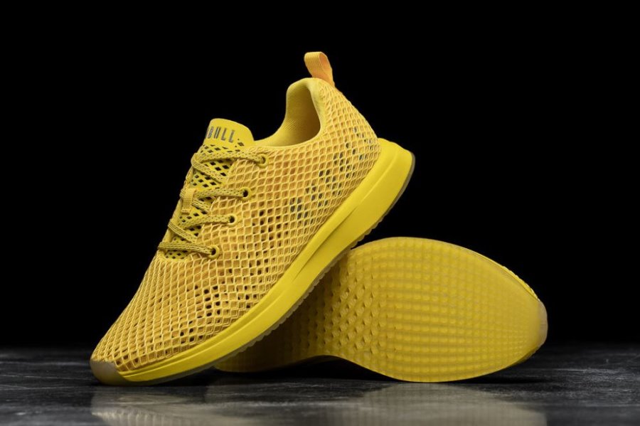 Chaussures Running Nobull Rubber Mesh Runner Homme Jaune | 2G0G3ORWN