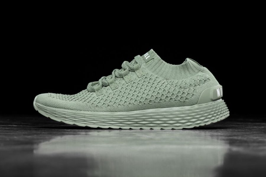 Chaussures Running Nobull Seafoam Reflective Knit Runner Femme Vert | 3ZCPI8HOI