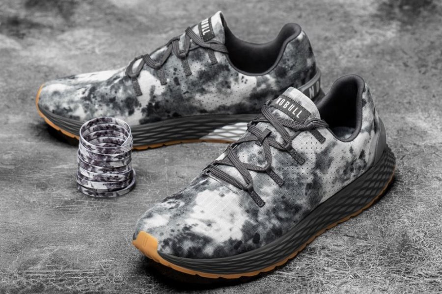 Chaussures Running Nobull Tie-dye Ripstop Runner Homme Grise | 1LDR7O5CT