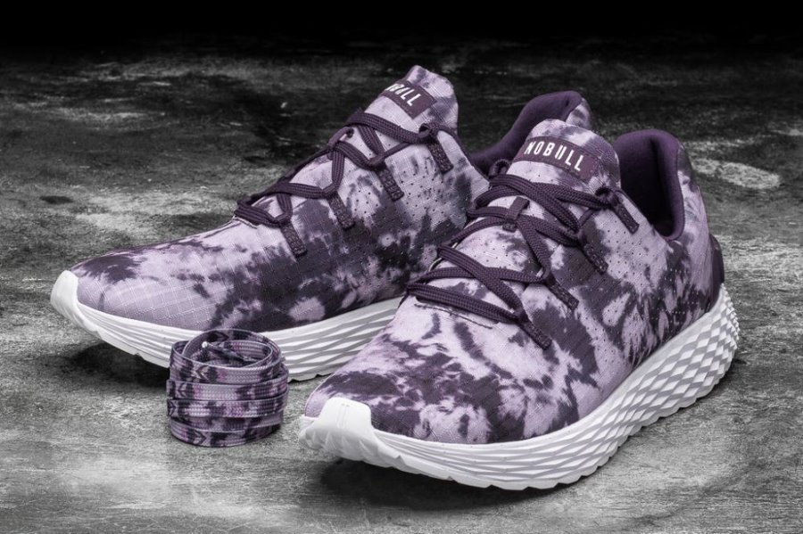 Chaussures Running Nobull Tie-dye Ripstop Runner Femme Violette | B1G5CRXUG