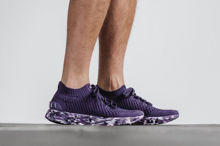 Chaussures Running Nobull Wild Knit Runner Homme Violette Foncé | 60ATK8J8J