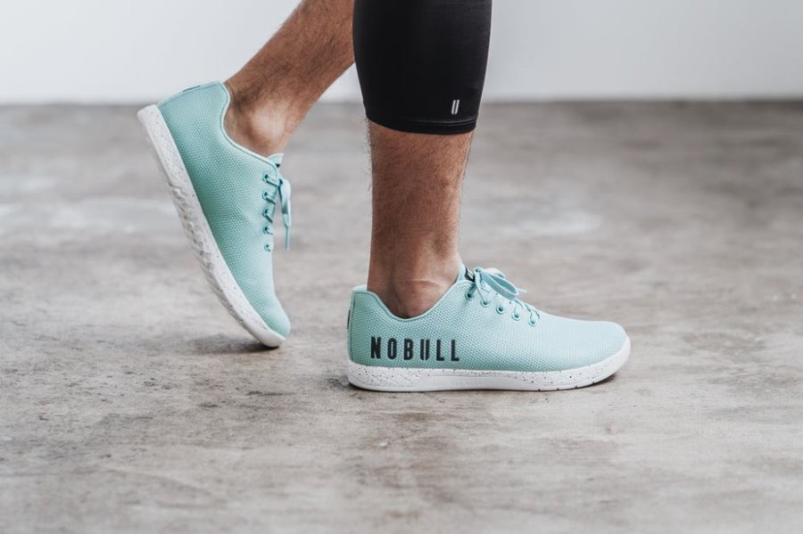 Chaussures de Sport Nobull Aqua Speckle Trainer Homme Turquoise Clair | 87AD24BMU