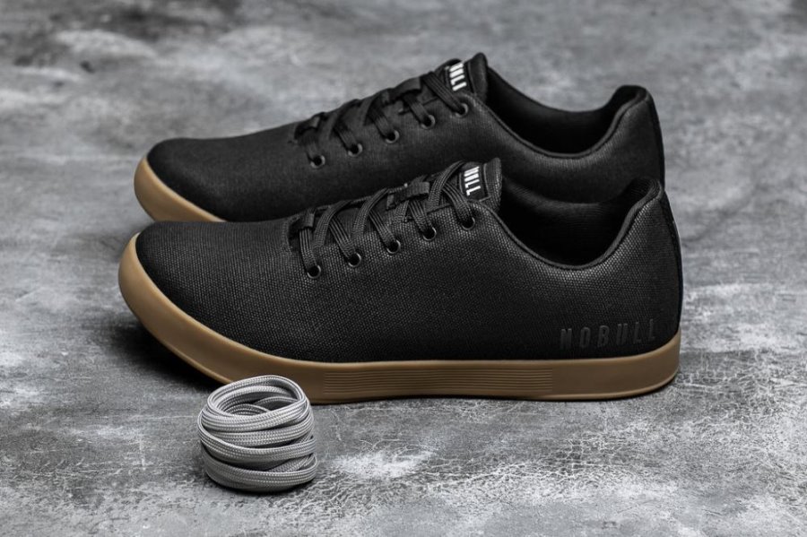 Chaussures de Sport Nobull Gum Tela Trainer Homme Noir | T59BCW7AA