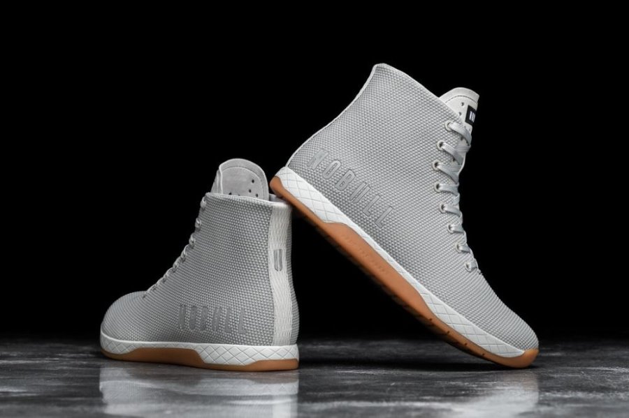 Chaussures de Sport Nobull High-top Arctic Gum Trainer Femme Grise | JQRNVMZSH